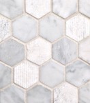 Marble Hexagon mosaic in Vancouver in stock at World Mosaic Tile