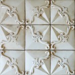 french style tile in terracotta