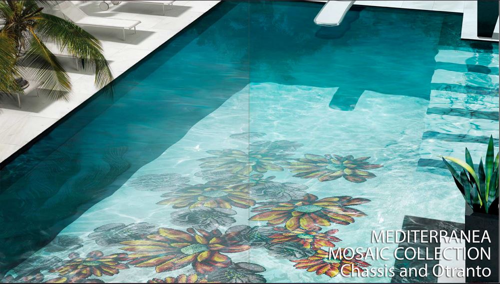 glass pool mosaic