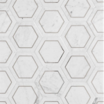 marble hexagon metallic tile vancouver